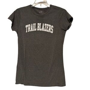 Women’s GFS Portland Trail Blazers Wordmark Tee in Grey Sz LG